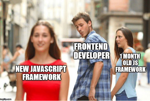 Frontend developer looking at a new javascript framework