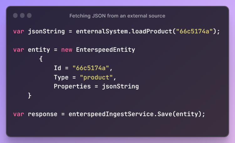 Fetching JSON from external source