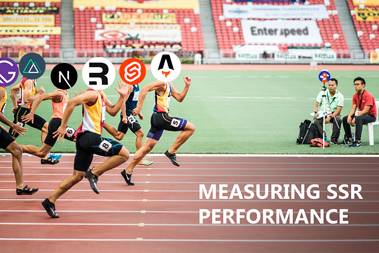 Thumbnail for blog post: We measured the SSR performance of 6 JS frameworks – here's what we found.